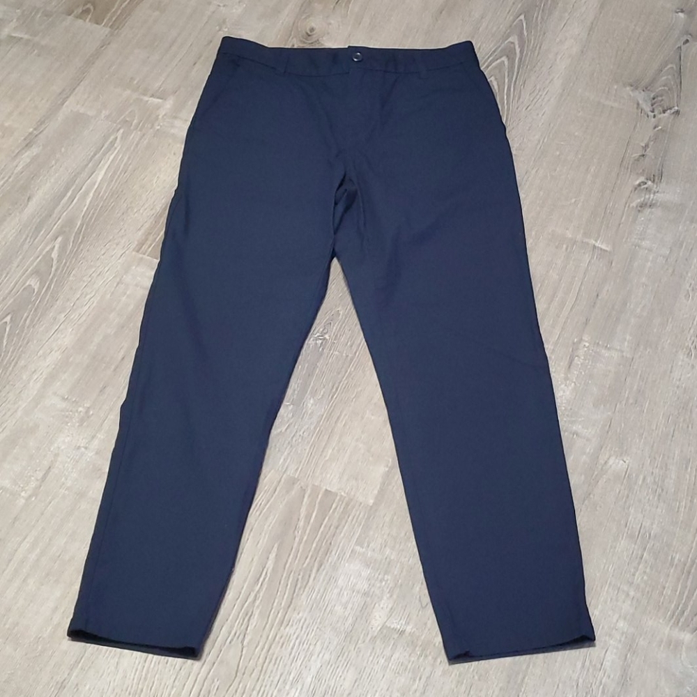 Patagonia blue classic organic cotton pants women size 4 flat front stretch
